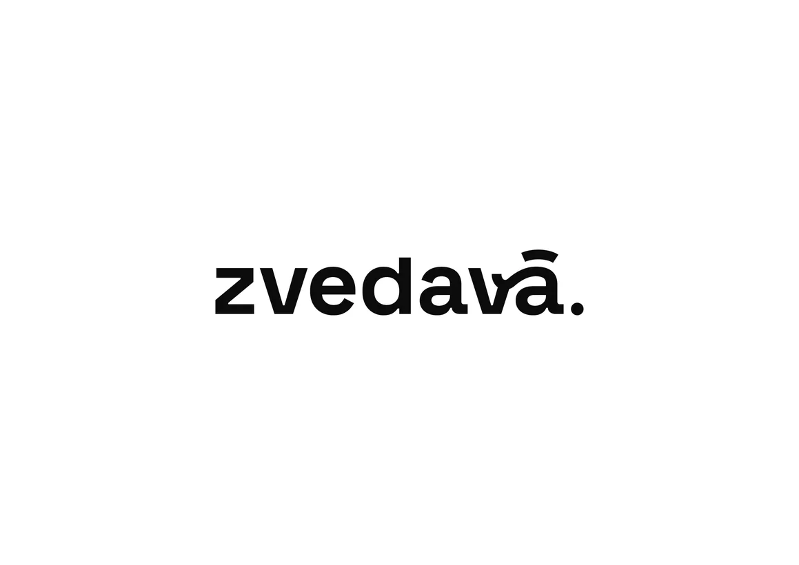 základný tvar loga zvedavá